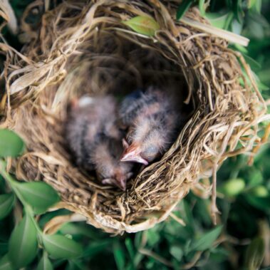 Birds in nest
